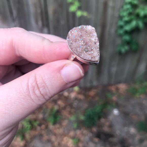 Copper Aura Druzy Ring - Picture 1 of 7
